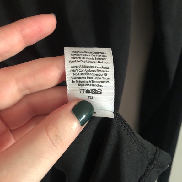 Athletic Works Black Long Sleeve Activewear Shirt - Picture 6 of 6